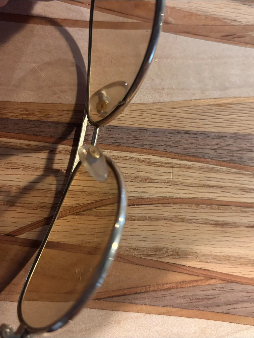 Vintage Serengeti Aviator Sunglasses - light Brown Lenses with Gold Frame